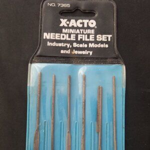 Vintage X-ACTO Miniature Needle Files No. 7365 Made in Poland 1978